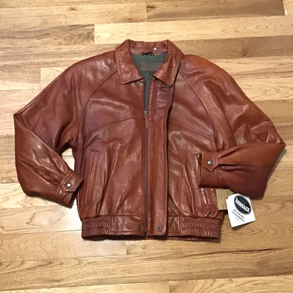 ❗️VINTAGE LEATHER SUPER SOFT BOMBER - Picture 6 of 15